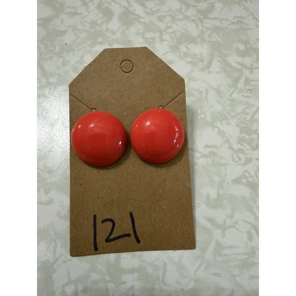 10 Pair VTG Fashion‎ Avon Post Earrings Various Colors, Sizes, Plastic Metal